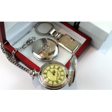St. Johns Ambulance Silver Plated Pocket Watch and Keyring St. Johns Ambulance Silver Plated Pocket Watch and Keyring